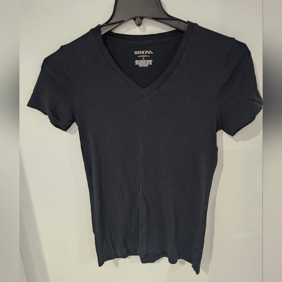 Merona Classic Black Short Sleeve Tee - Picture 1 of 2